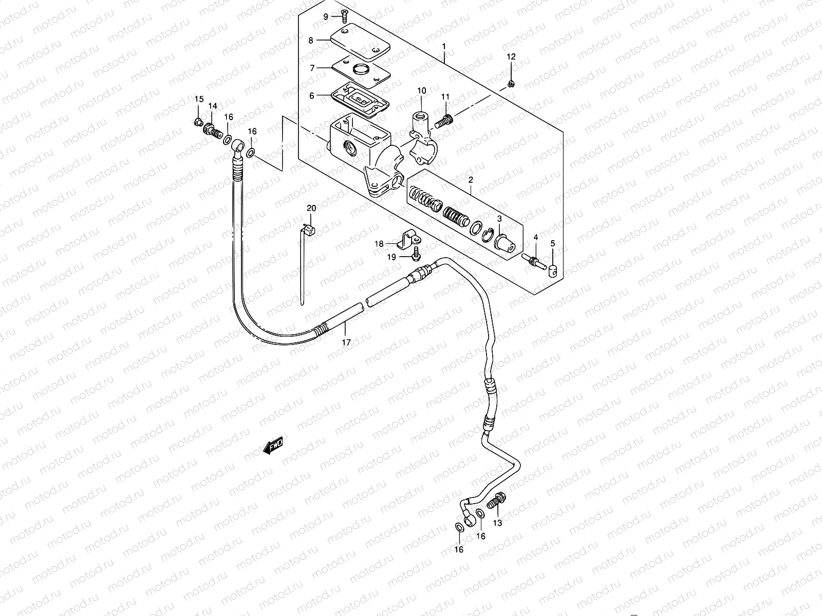 54A - CLUTCH CYLINDER (MODEL K5/K6/K7/K8)
