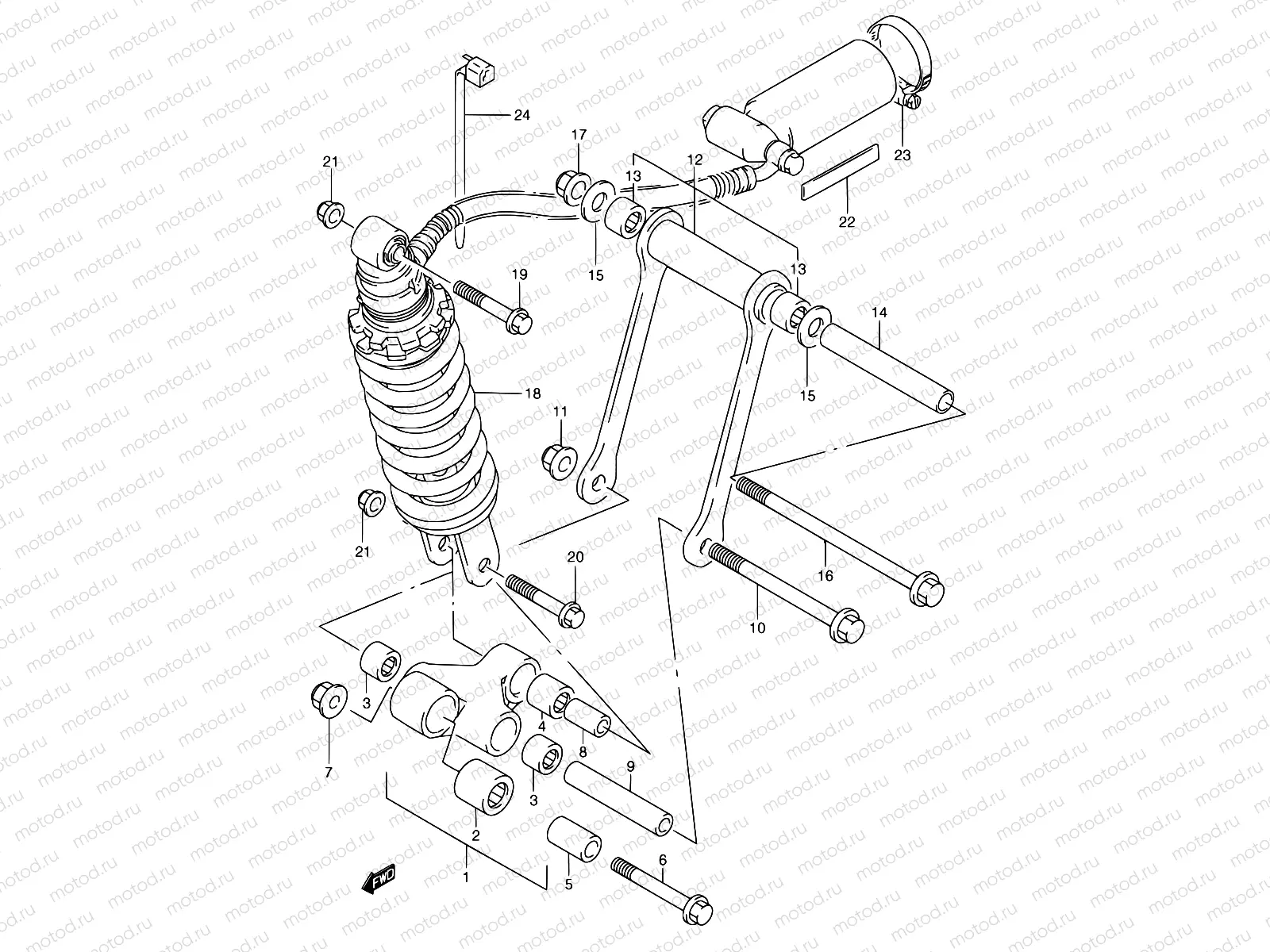 54A - CUSHION LEVER (MODEL P/R/T)