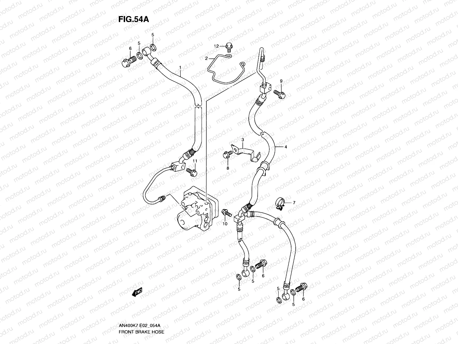 54A - FRONT BRAKE HOSE(AN400AK9/ZAK9/AL0/ZAL0)
