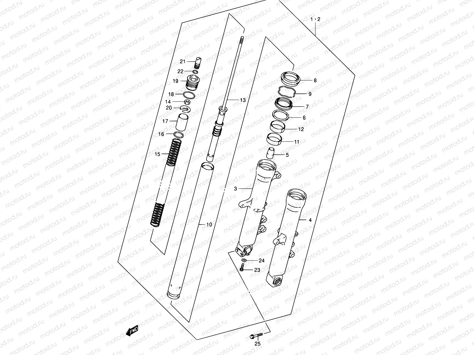 54A - FRONT DAMPER (MODEL K3/K4/K5/K6)