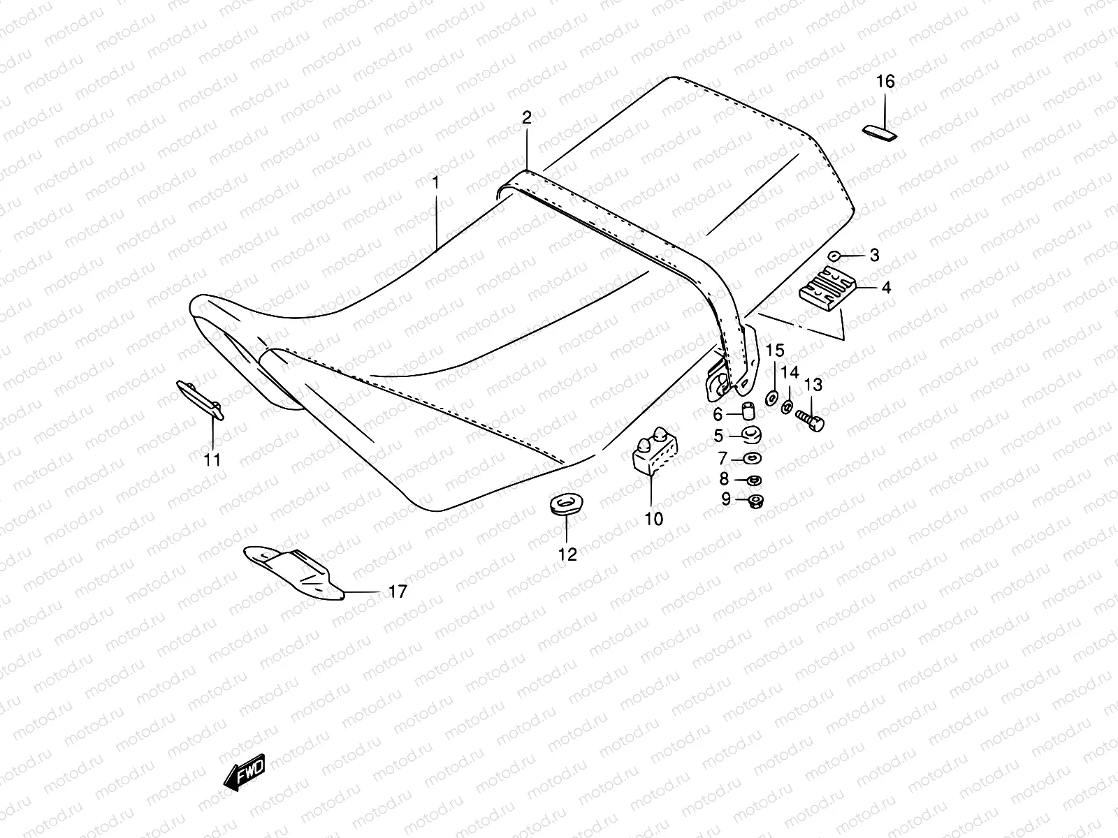 54A - SEAT (MODEL N/R P09)