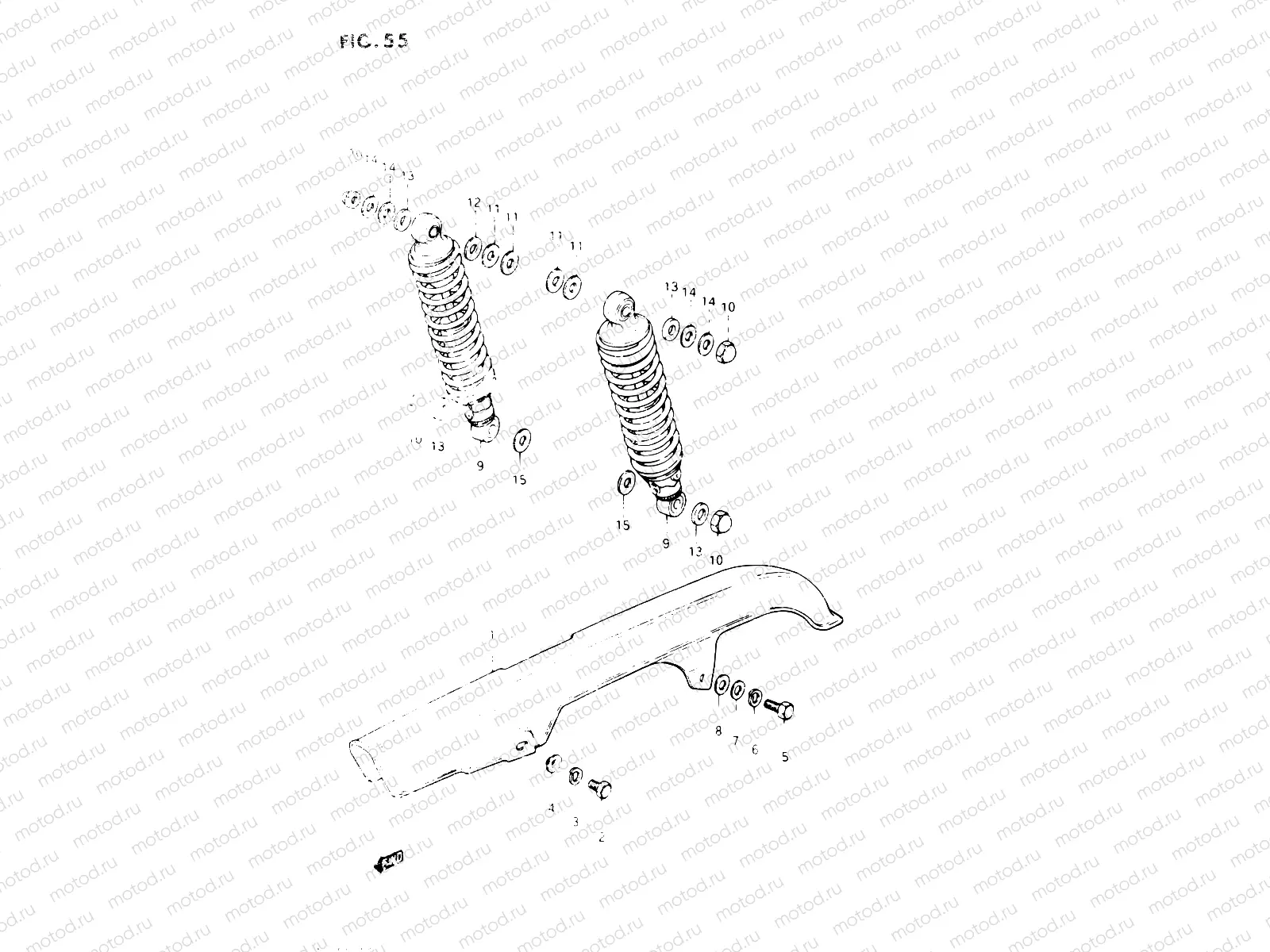 55 - CHAIN CASE - SHOCK ABSORBER