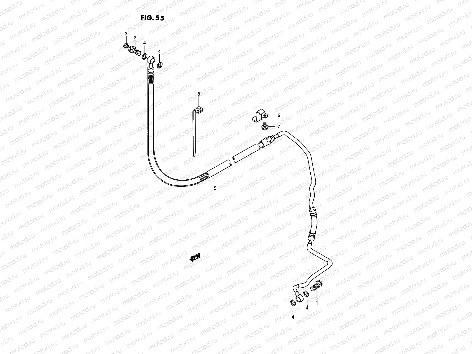 55 - CLUTCH HOSE
