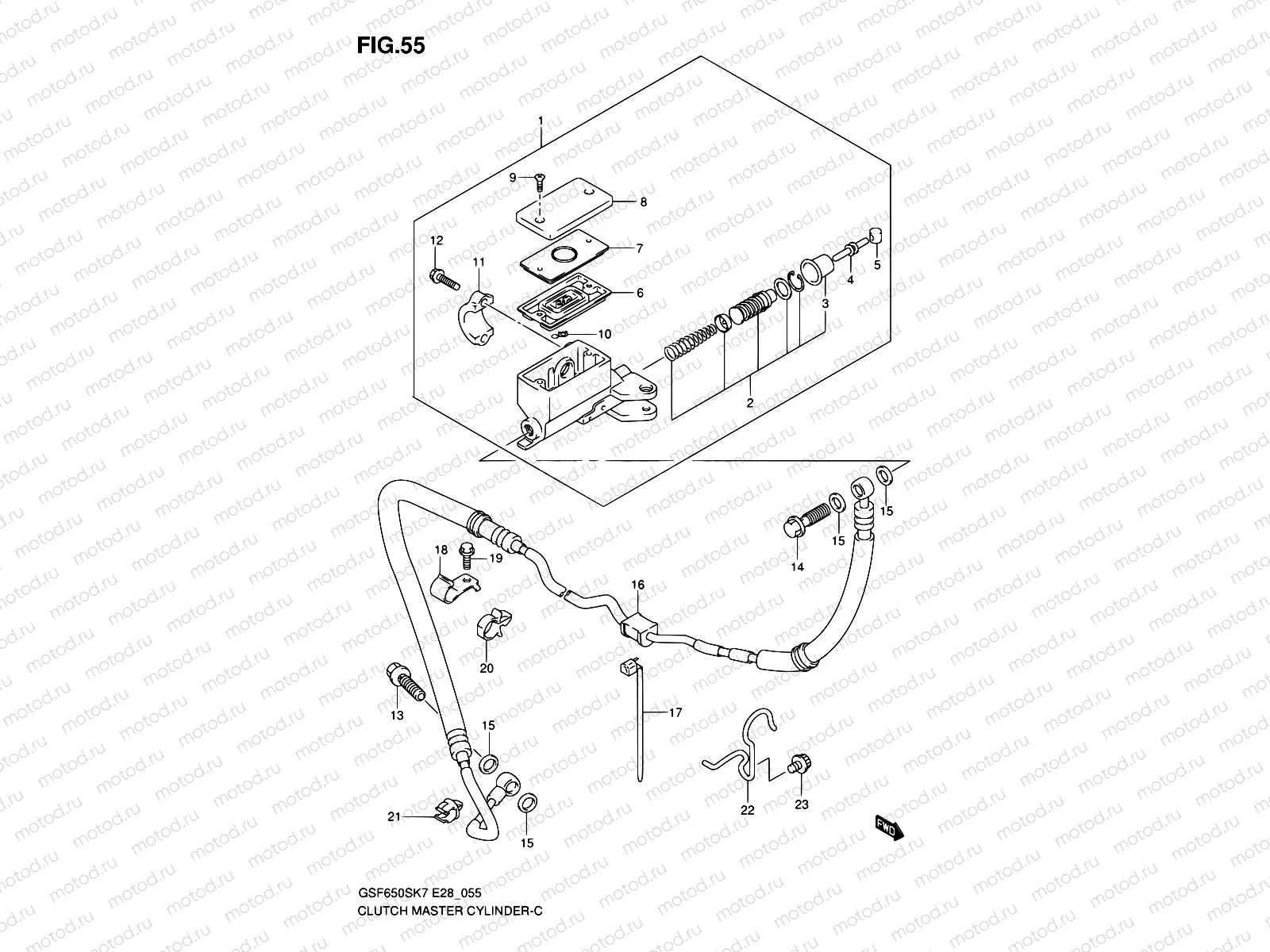 55 - CLUTCH MASTER CYLINDER