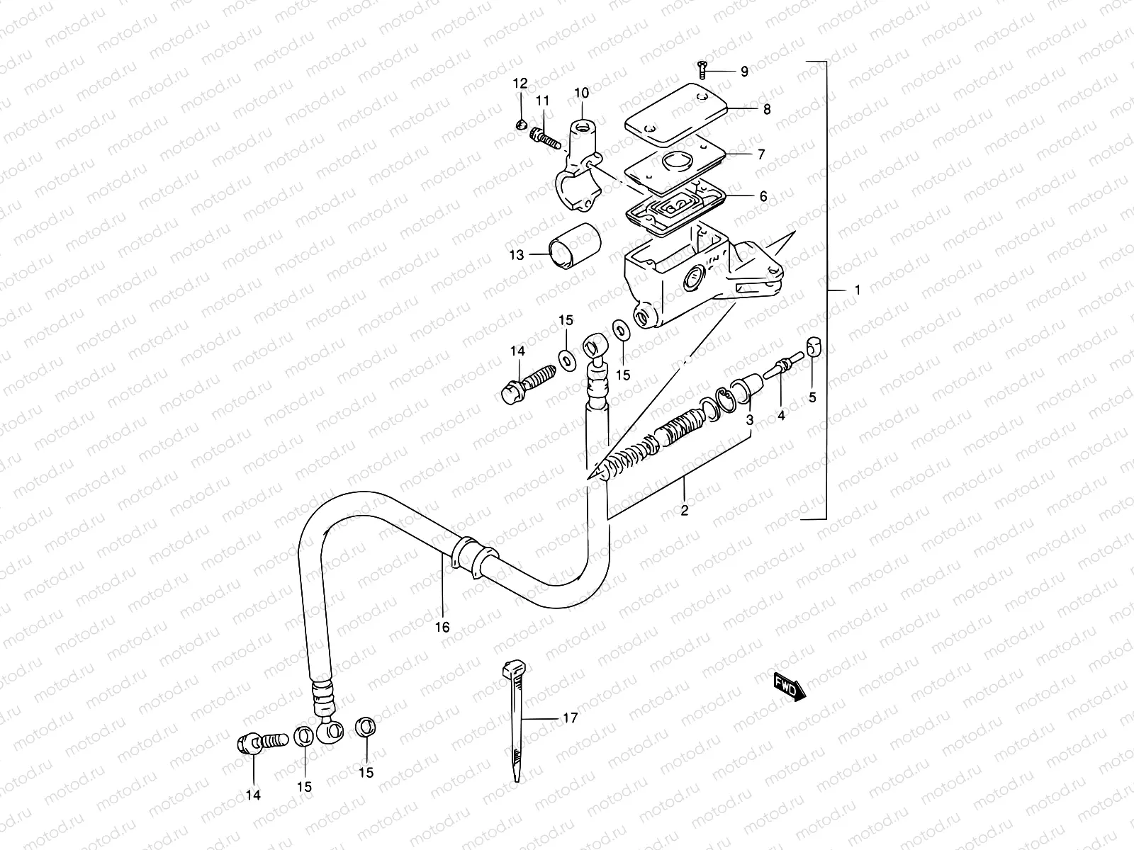 55 - CLUTCH MASTER CYLINDER