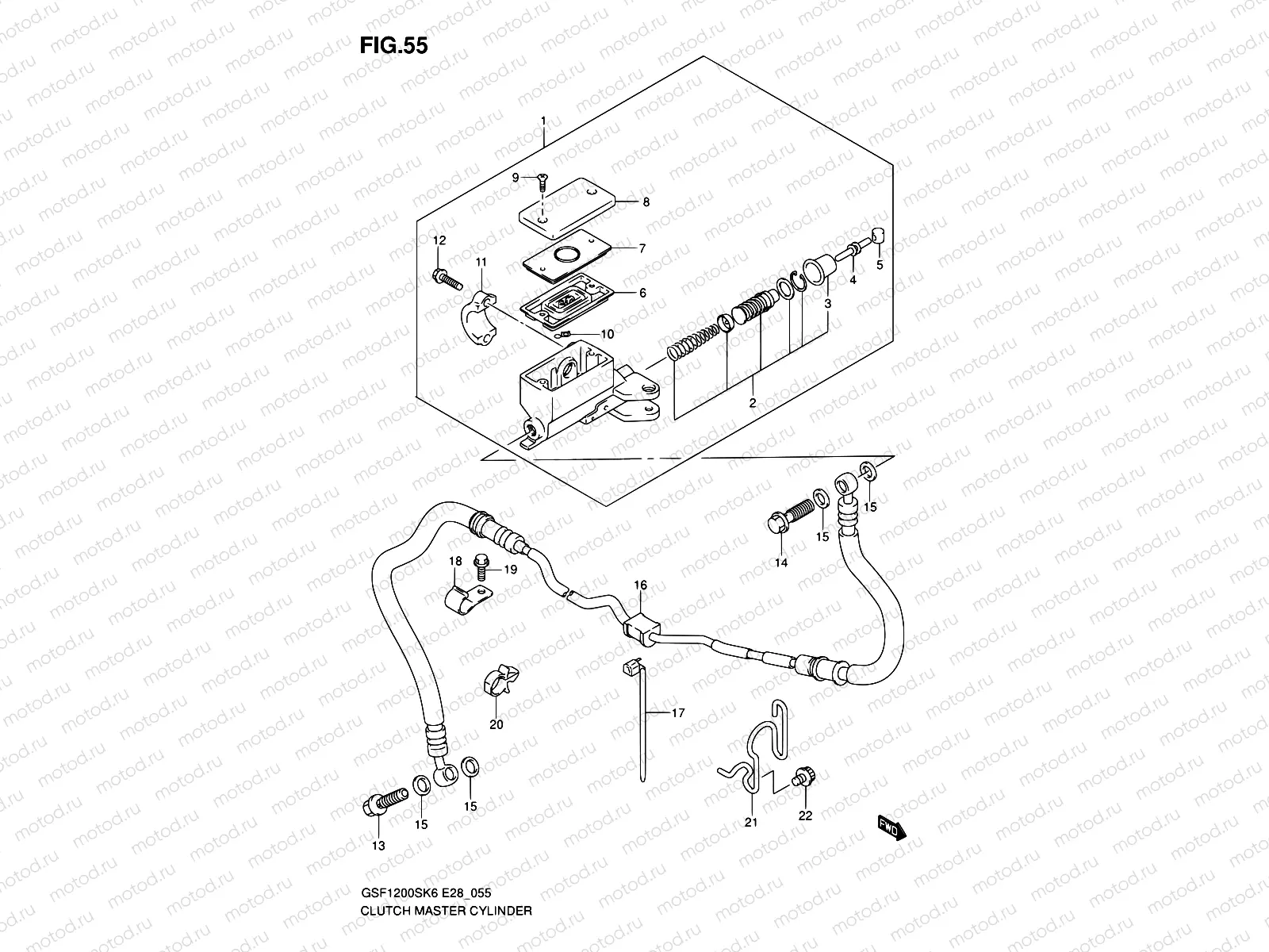 55 - CLUTCH MASTER CYLINDER