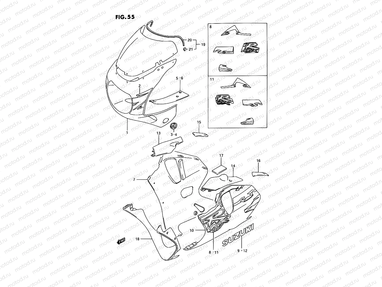 55 - COWLING BODY