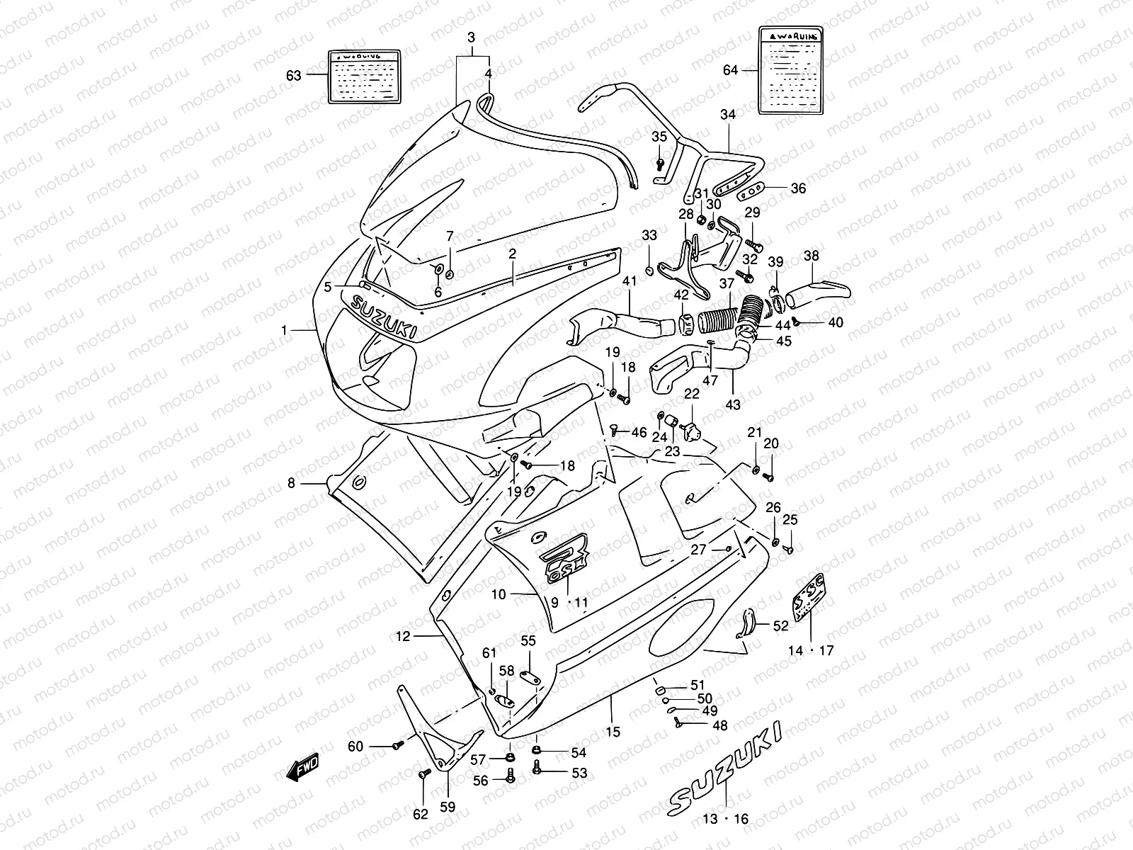 55 - COWLING (MODEL L 0UL)