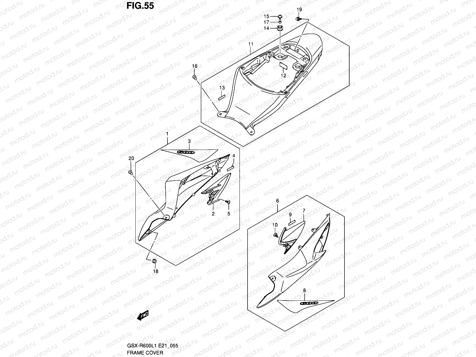 55 - FRAME COVER (GLR)