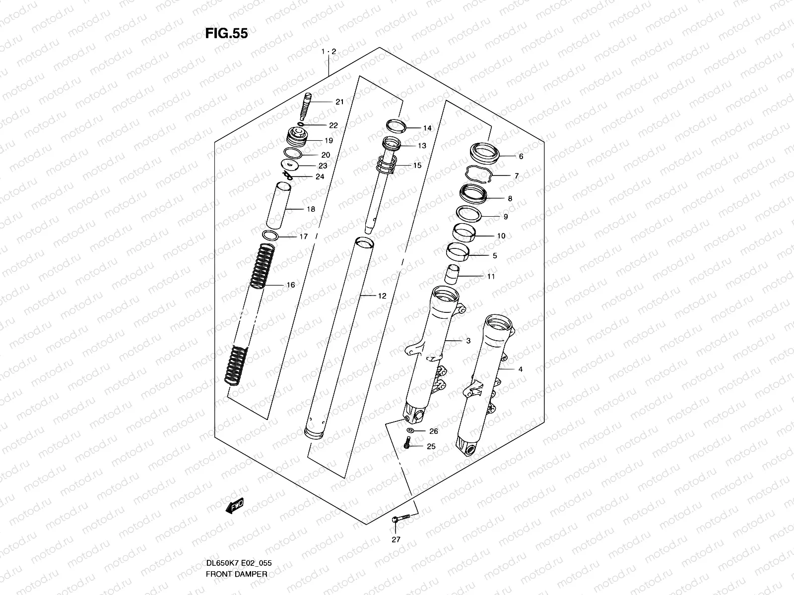 55 - FRONT DAMPER