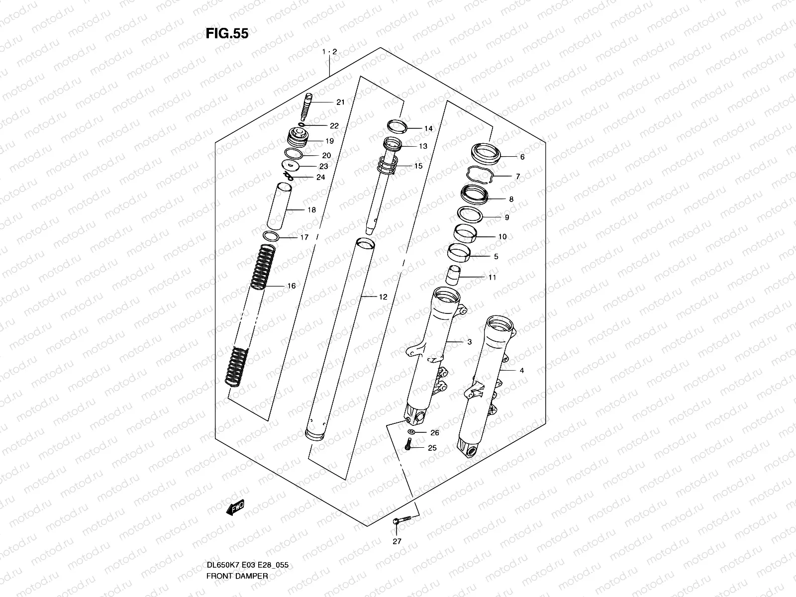 55 - FRONT DAMPER