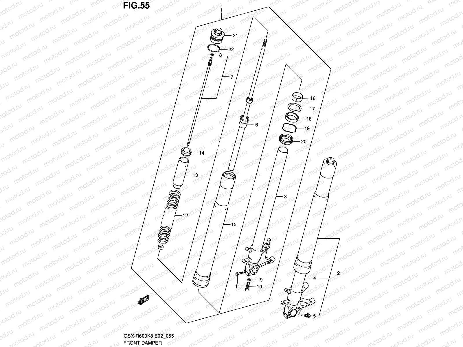 55 - FRONT DAMPER