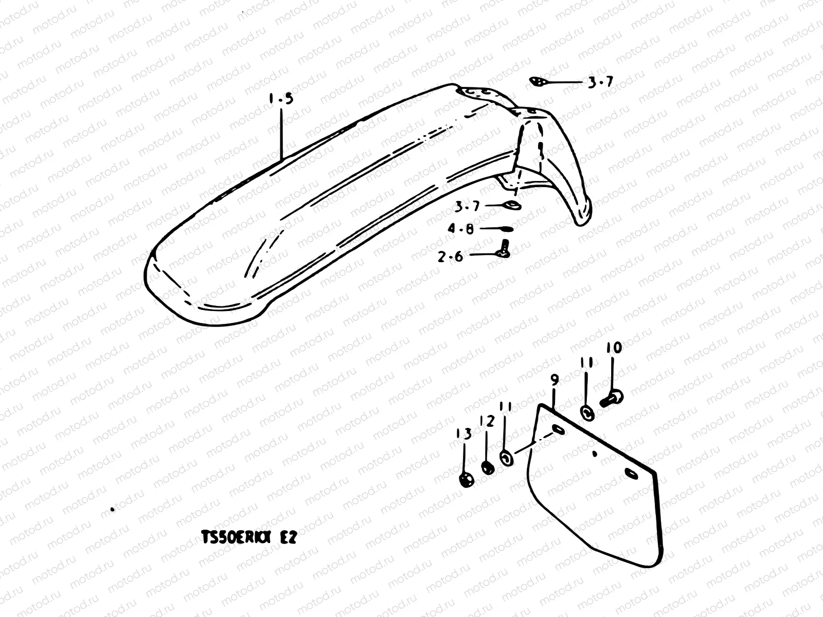 55 - FRONT FENDER