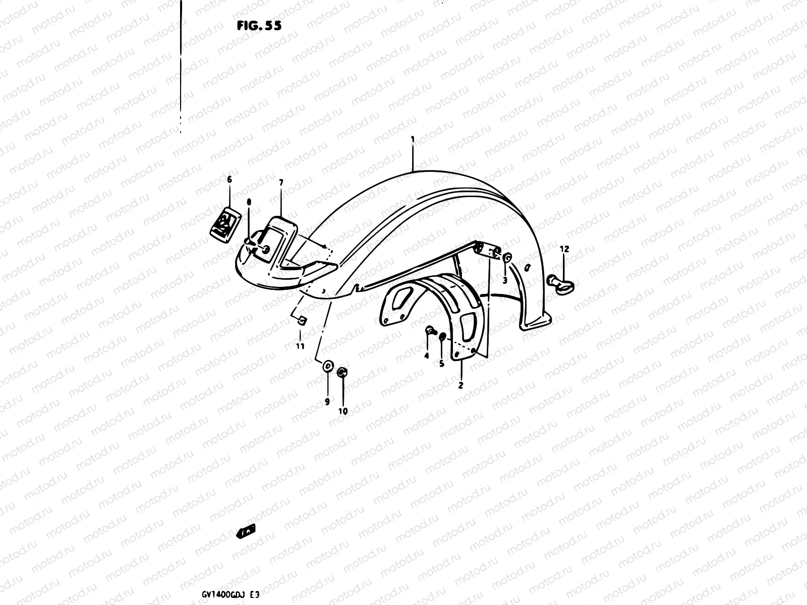 55 - FRONT FENDER