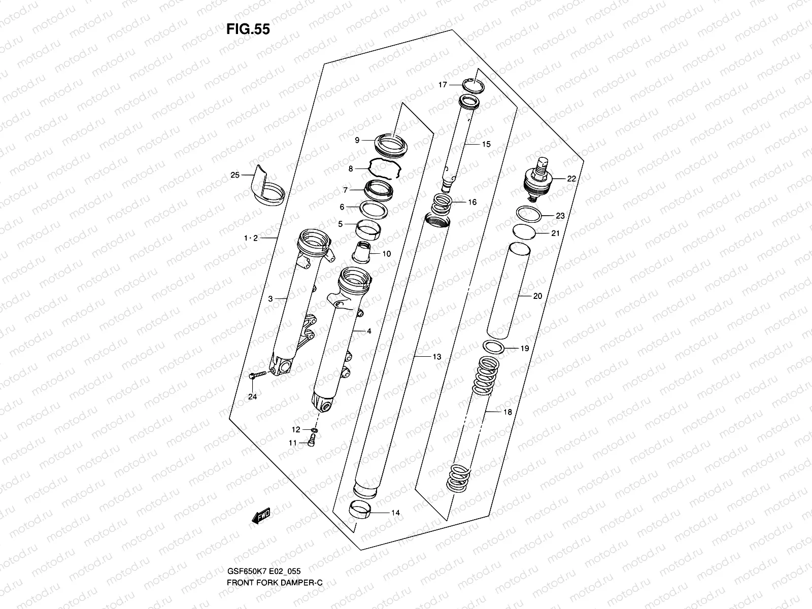 55 - FRONT FORK DAMPER