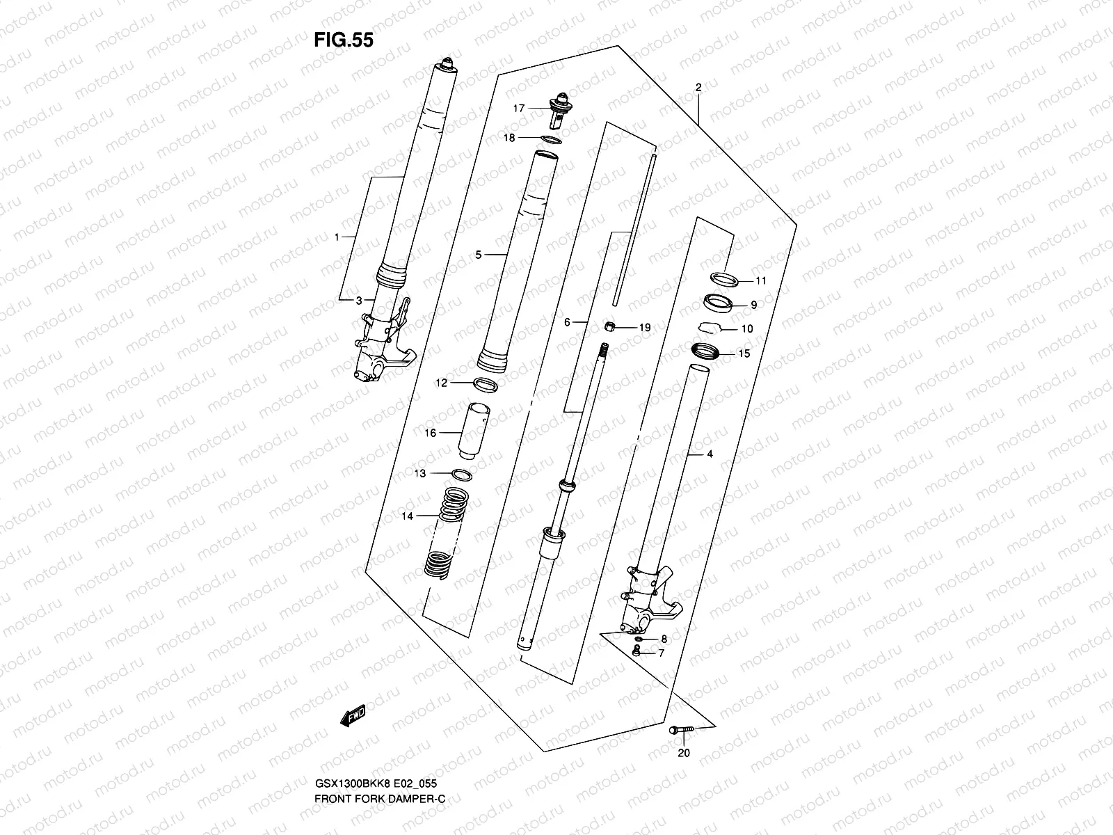55 - FRONT FORK DAMPER