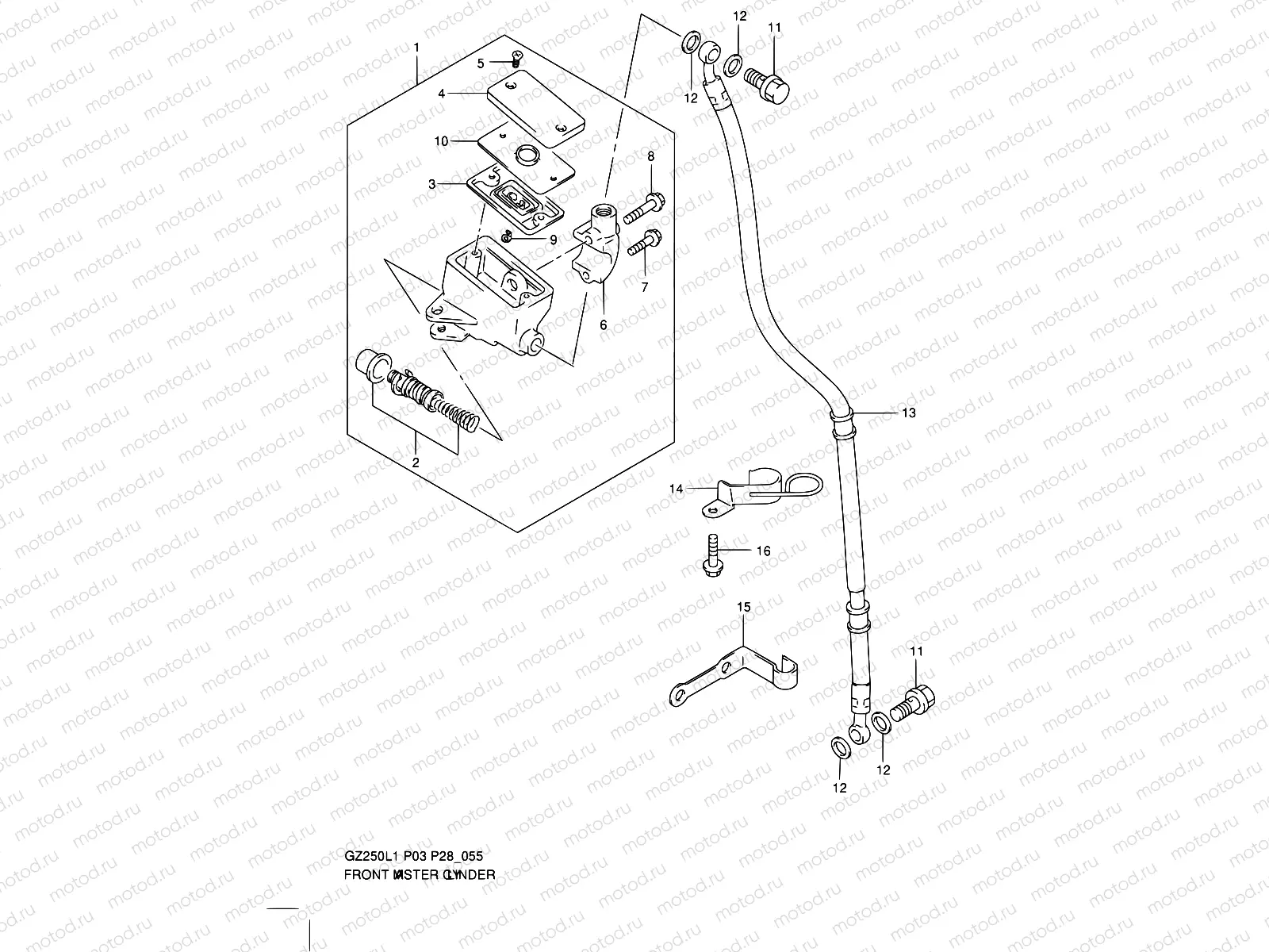 55 - FRONT MASTER CYLINDER