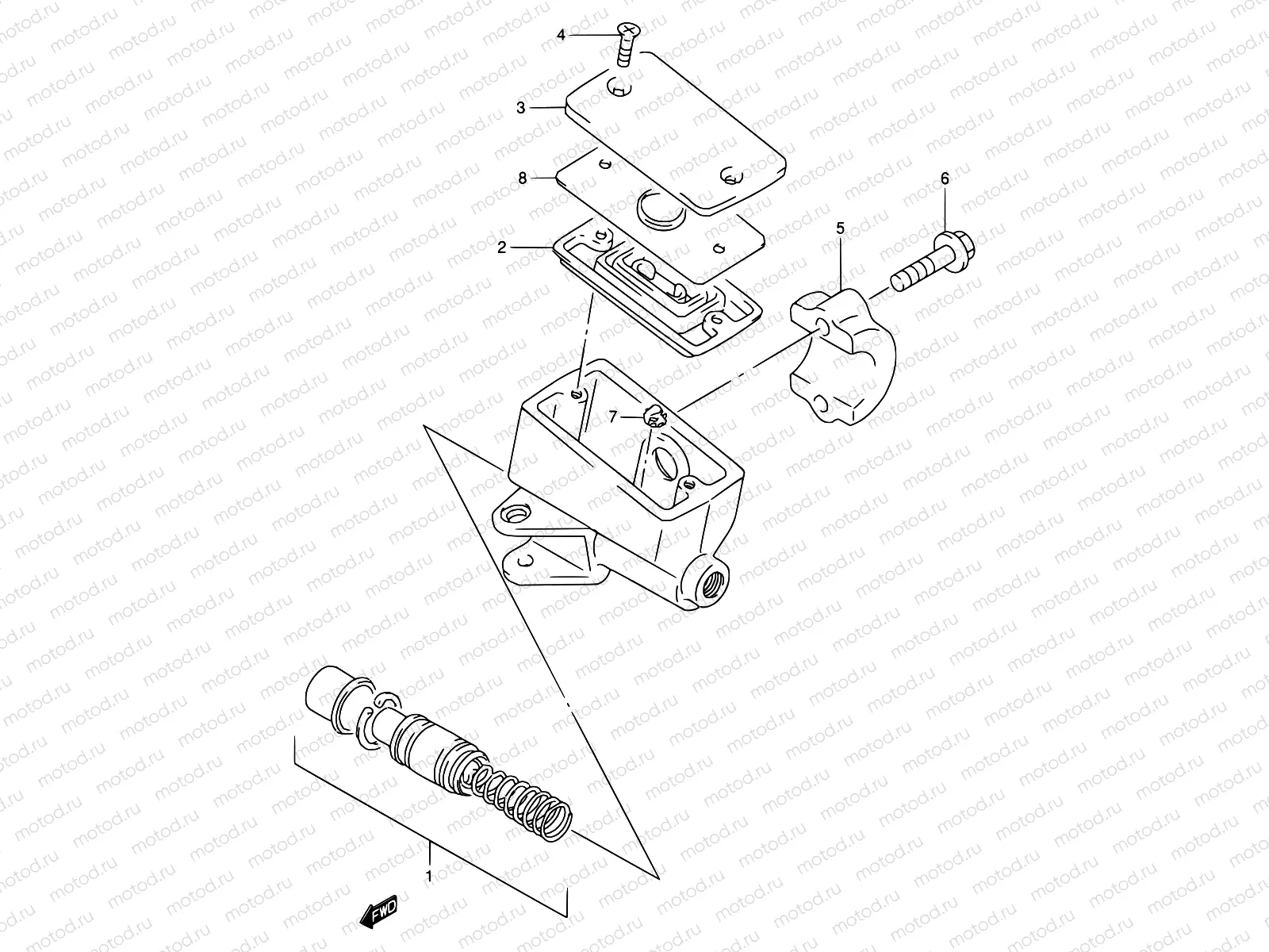 55 - FRONT MASTER CYLINDER