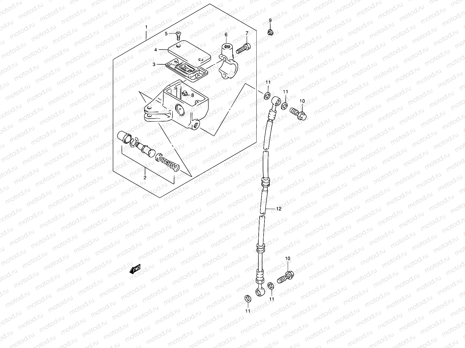 55 - FRONT MASTER CYLINDER