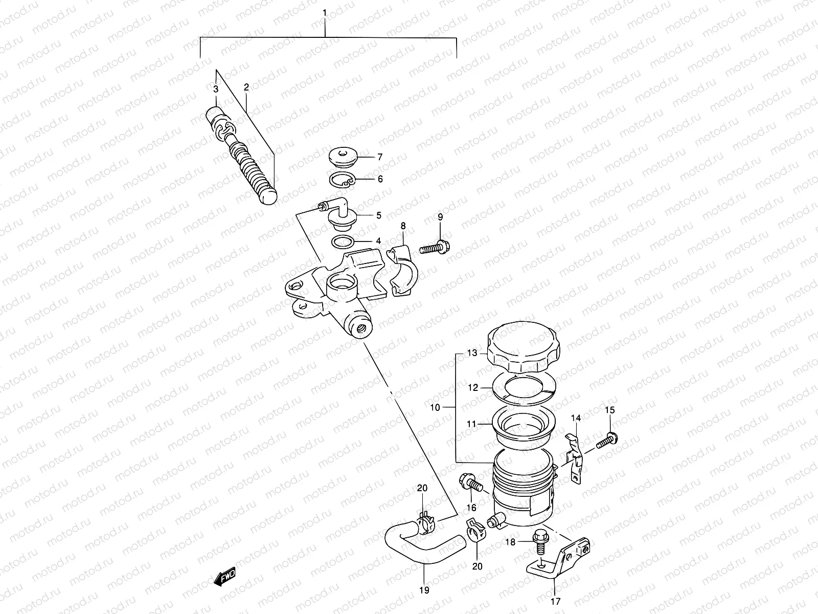 55 - FRONT MASTER CYLINDER