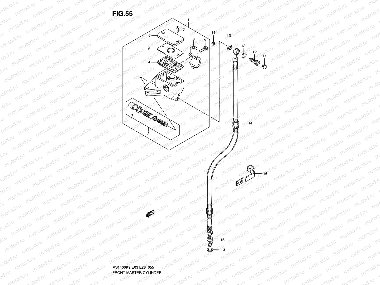 55 - FRONT MASTER CYLINDER