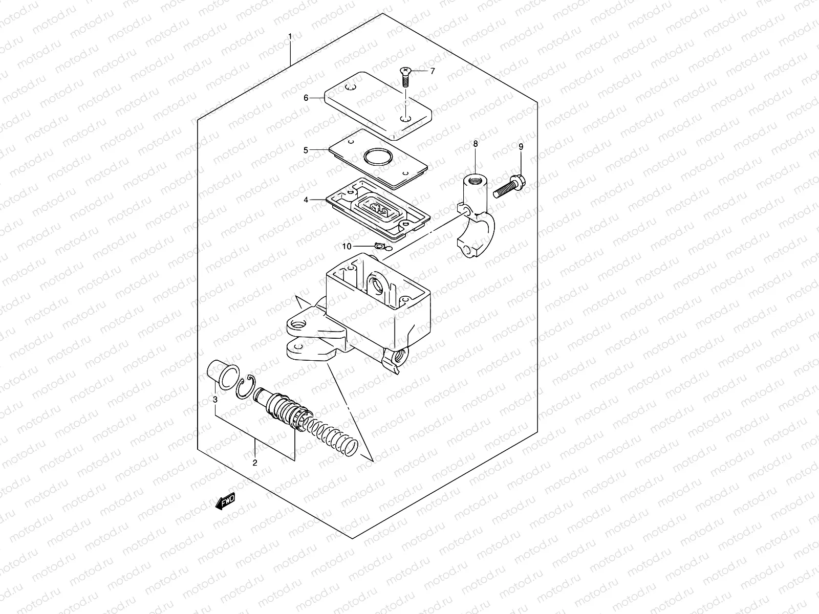 55 - FRONT MASTER CYLINDER
