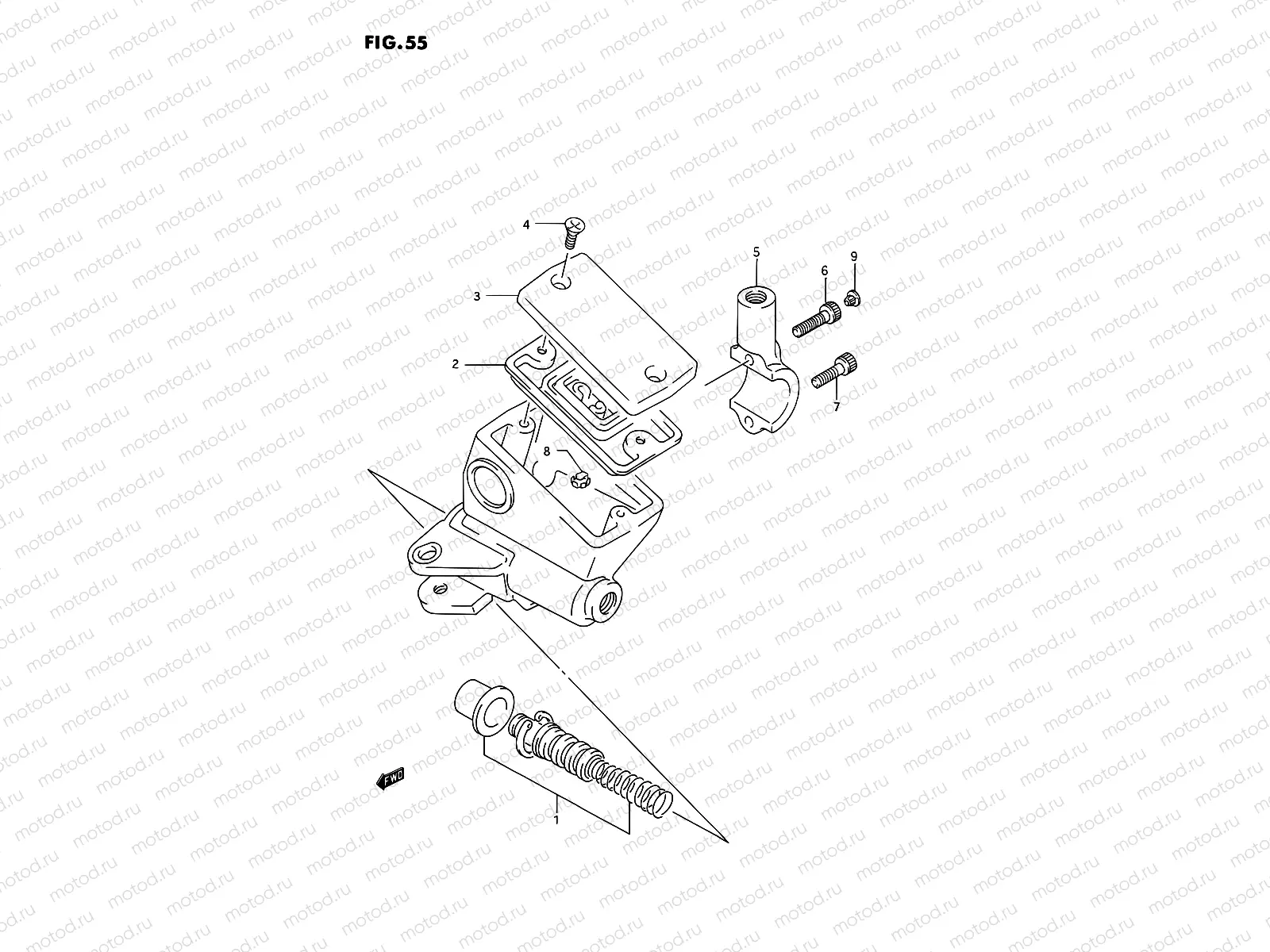 55 - FRONT MASTER CYLINDER