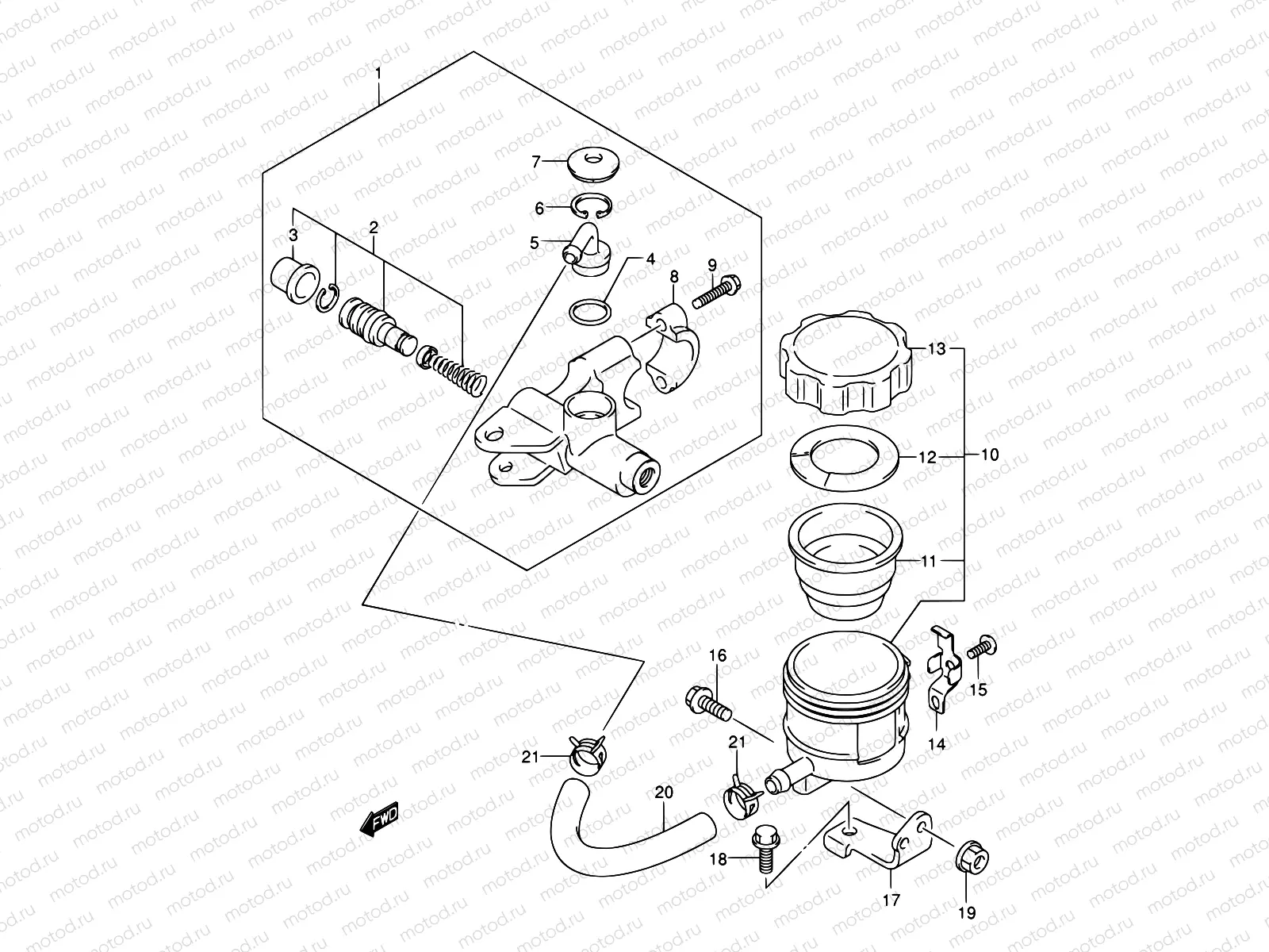 55 - FRONT MASTER CYLINDER (SV1000S/S1/S2)
