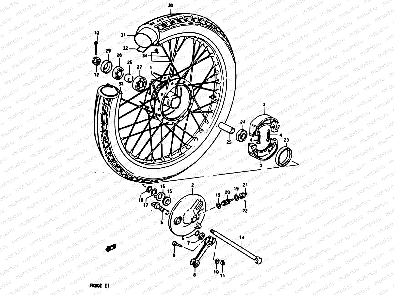 55 - FRONT WHEEL