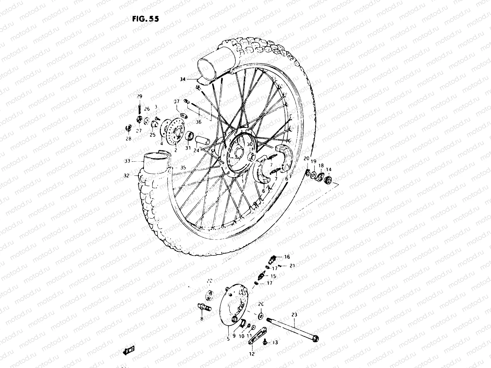 55 - FRONT WHEEL