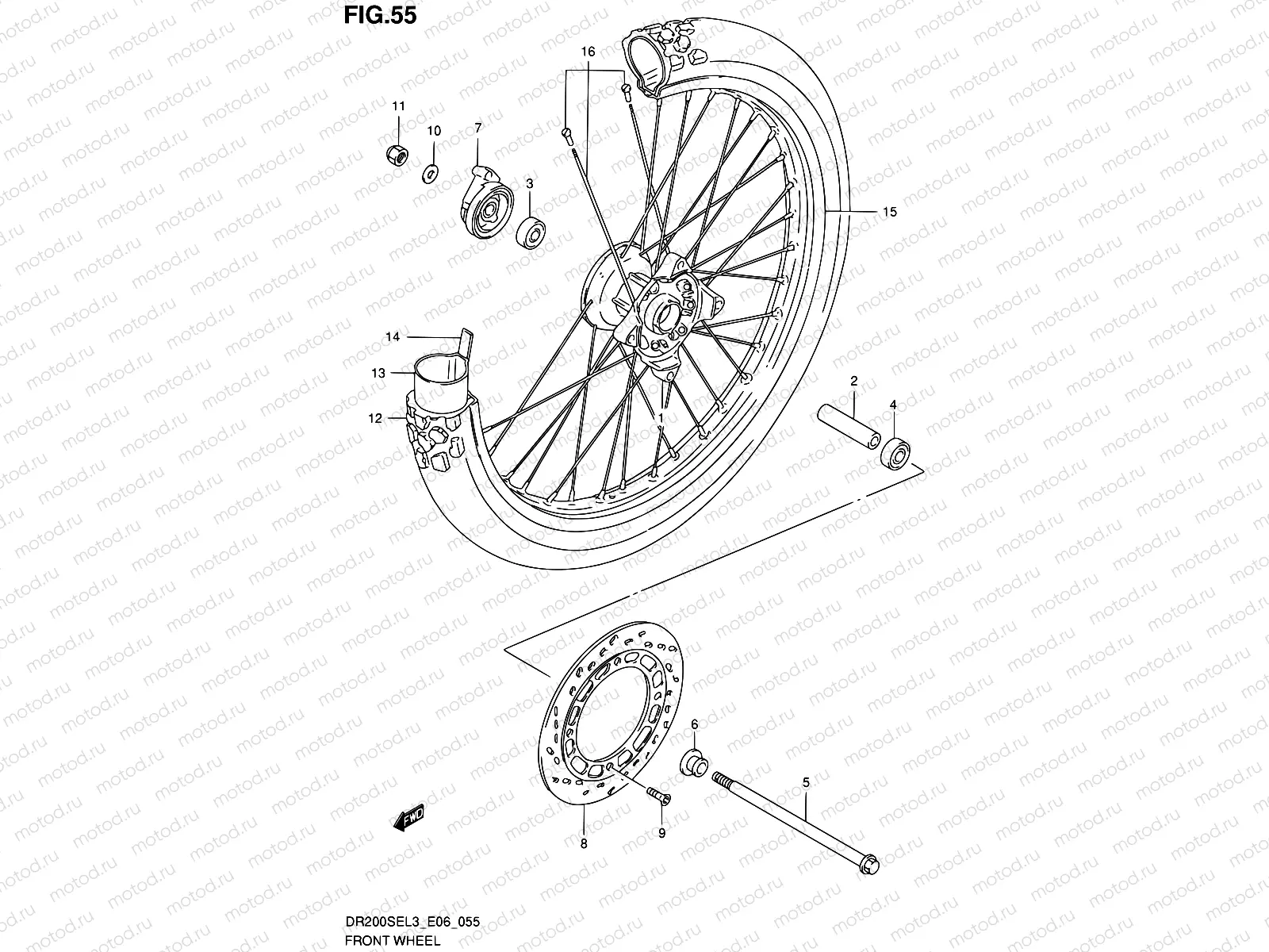 55 - FRONT WHEEL