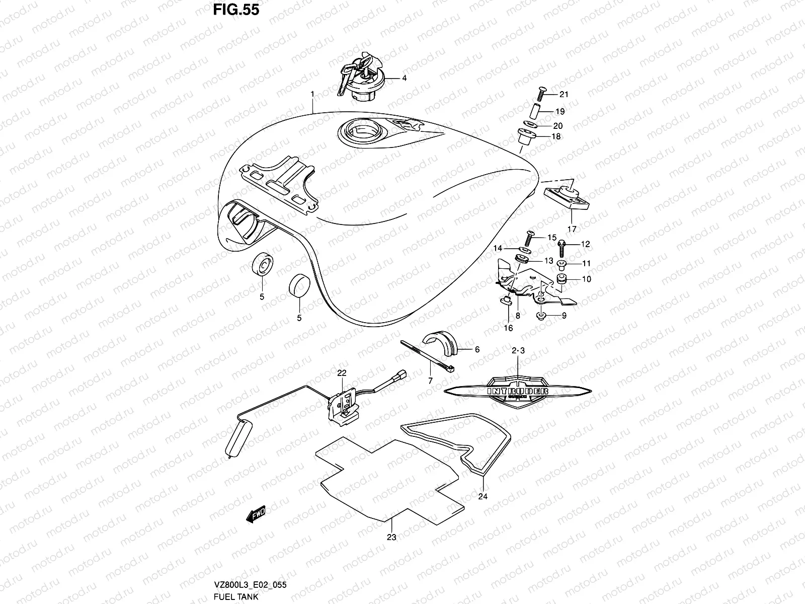 55 - FUEL TANK (VZ800L3 E19)