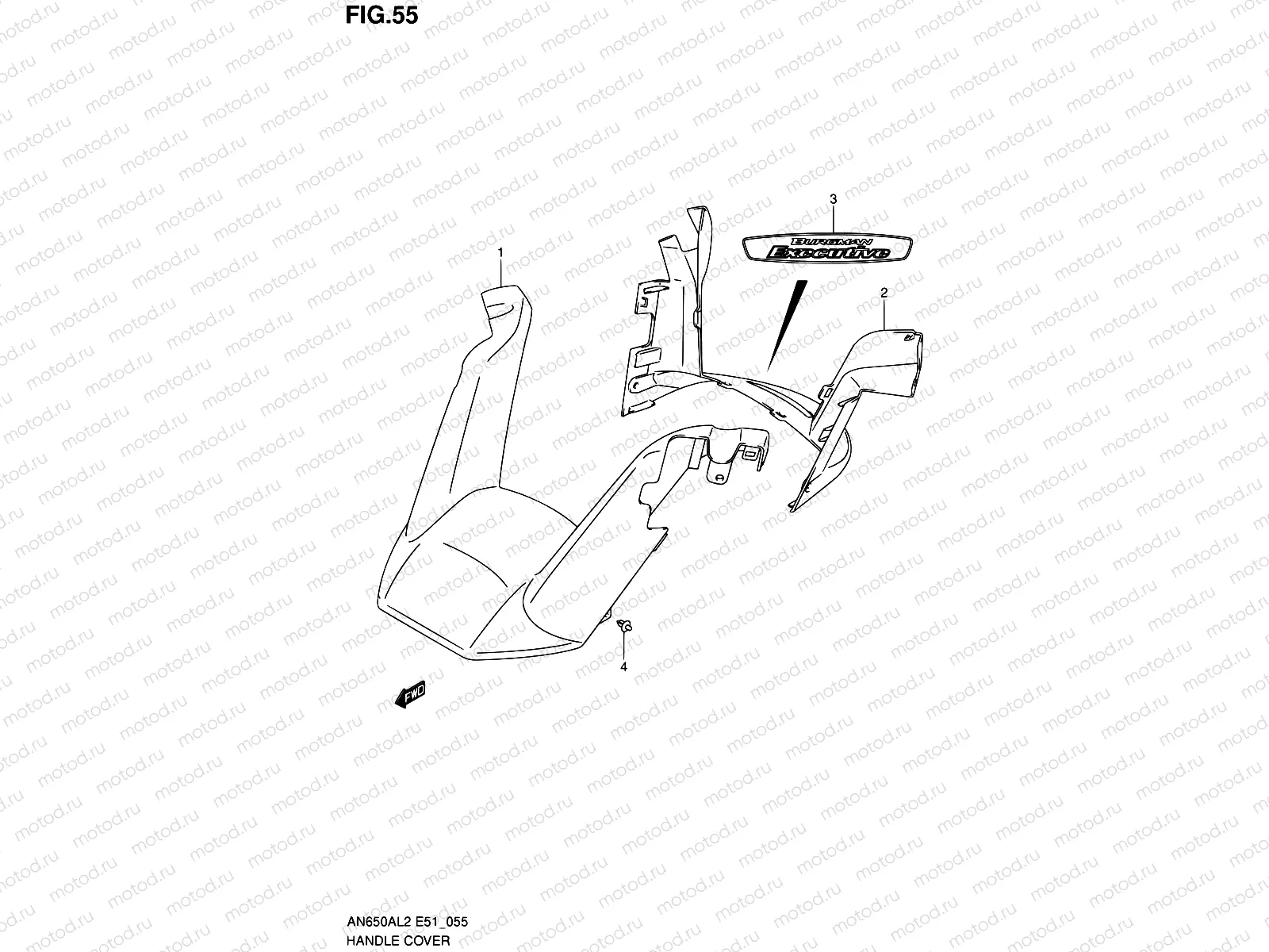 55 - HANDLE COVER