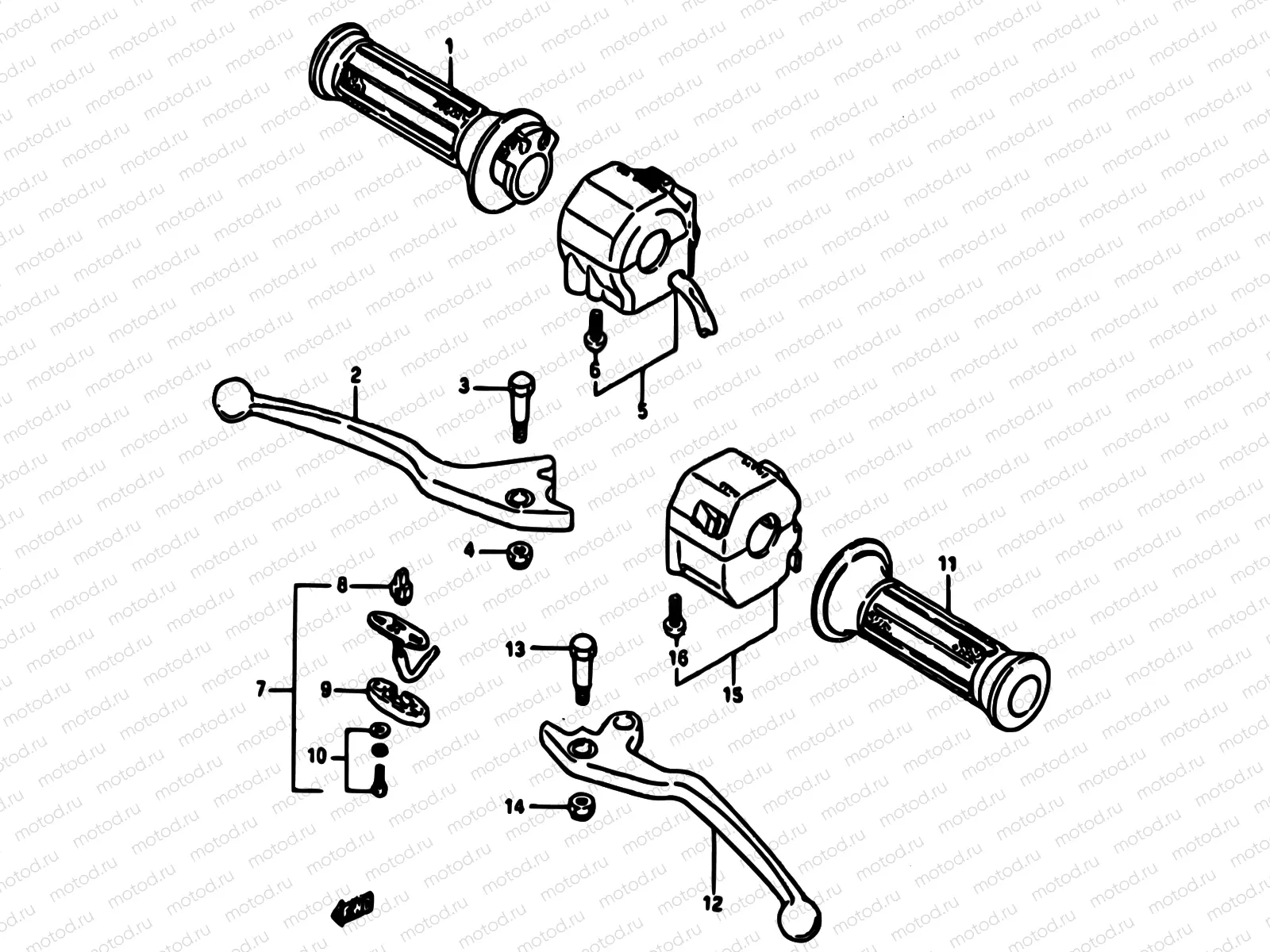 55 - HANDLE SWITCH (MODEL G/H)