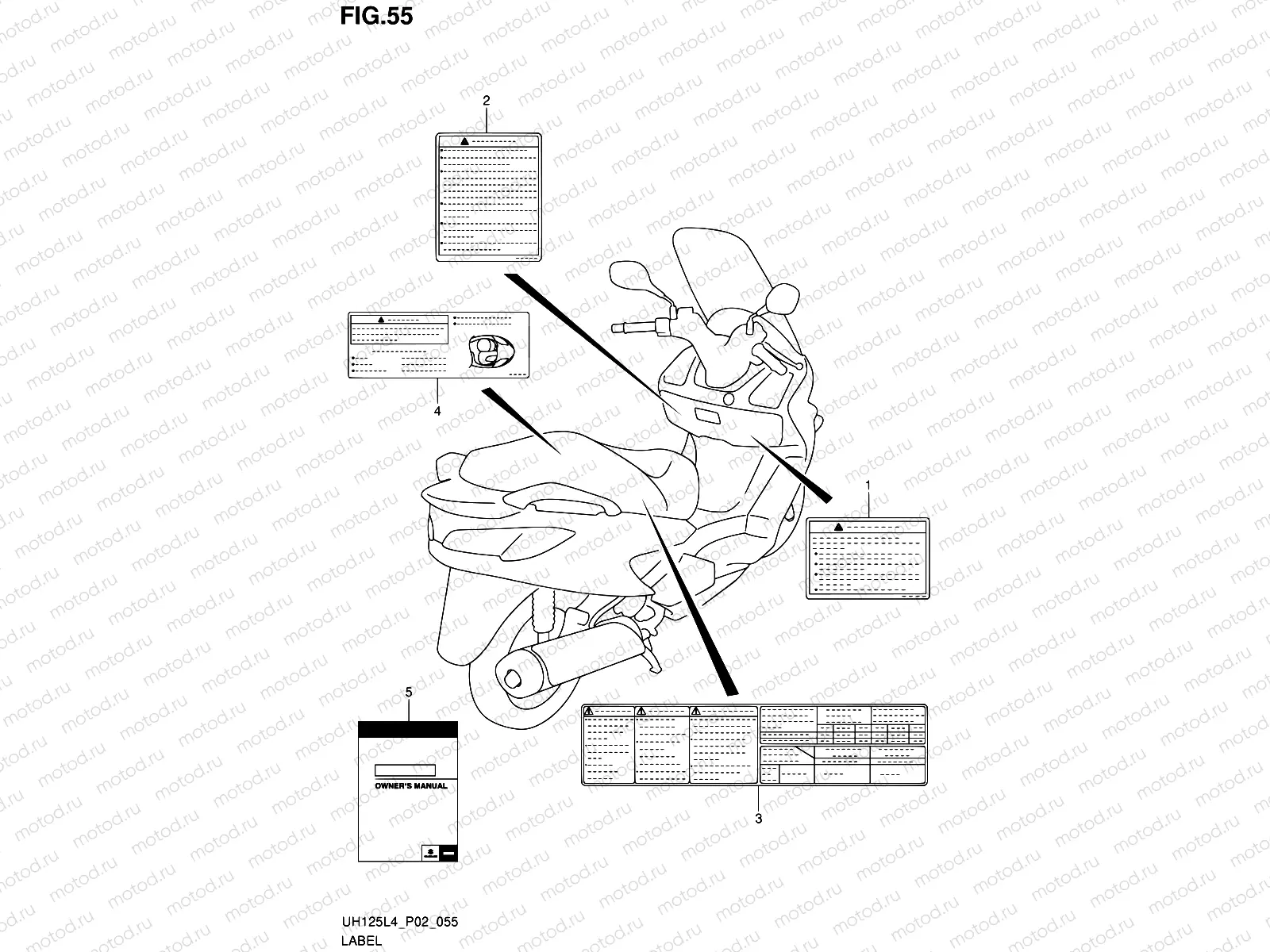 55 - LABEL (UH125AL4 P19)