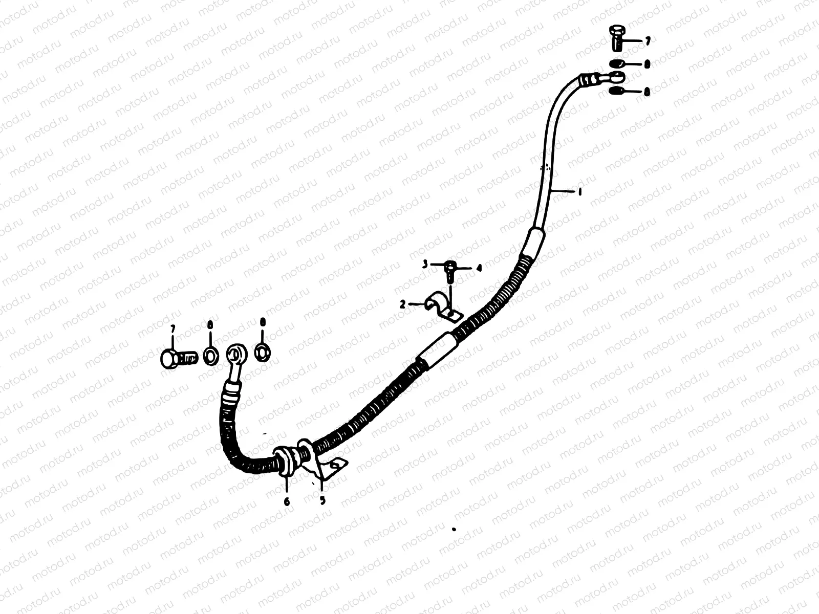 55 - REAR BRAKE HOSE