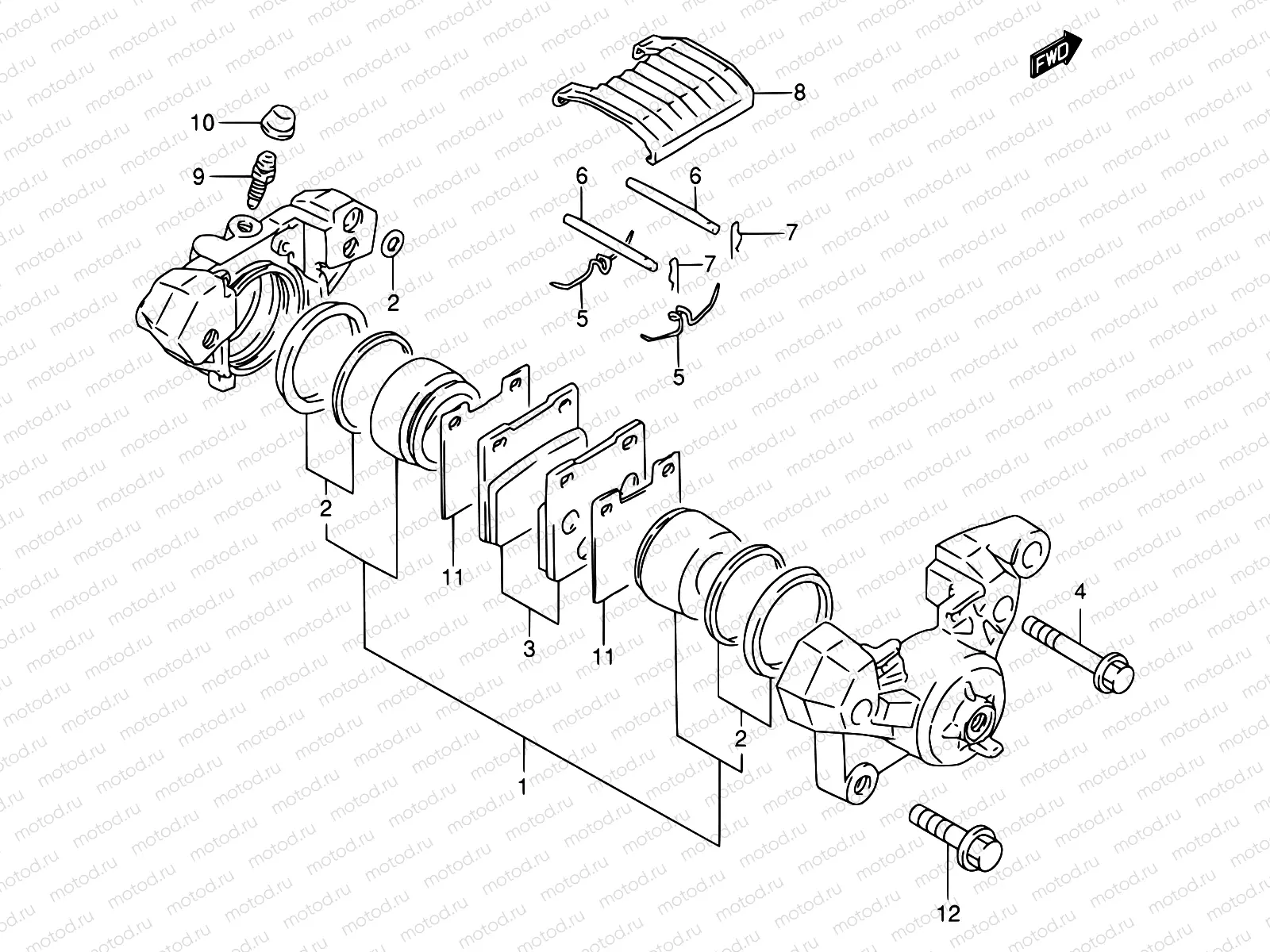 55 - REAR CALIPER