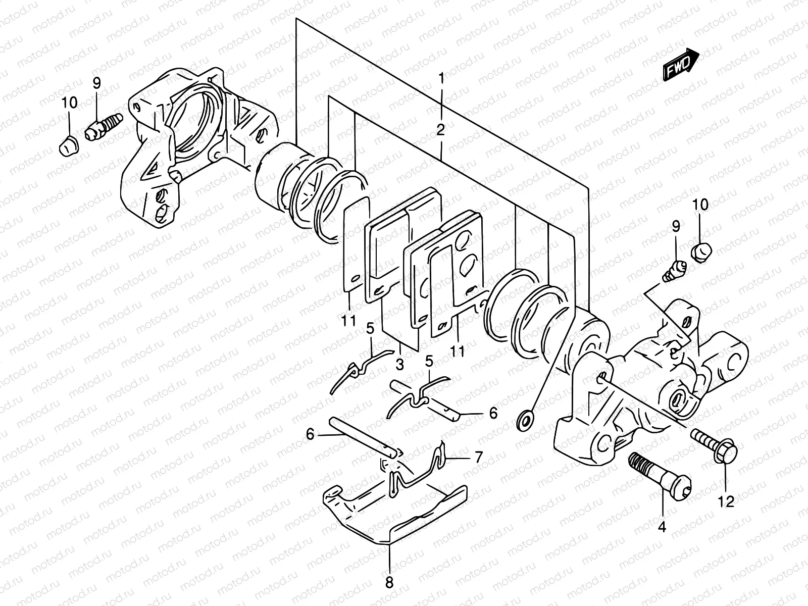 55 - REAR CALIPER