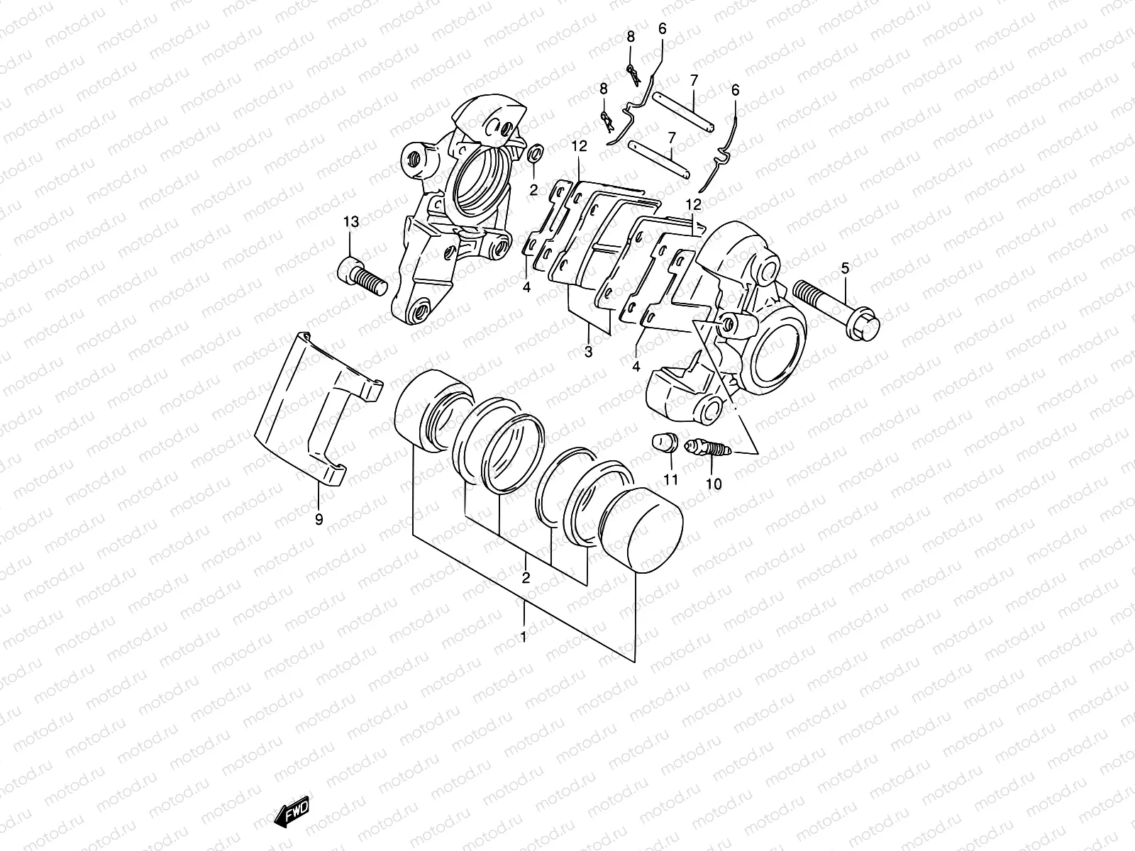 55 - REAR CALIPER