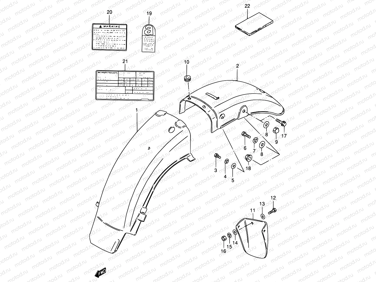 55 - REAR FENDER