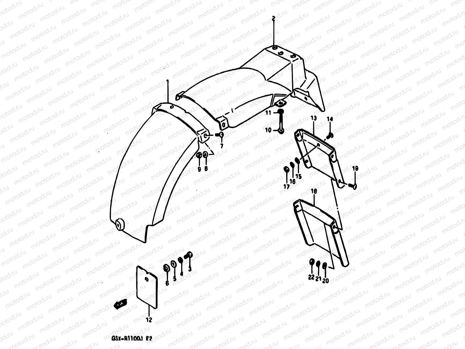 55 - REAR FENDER
