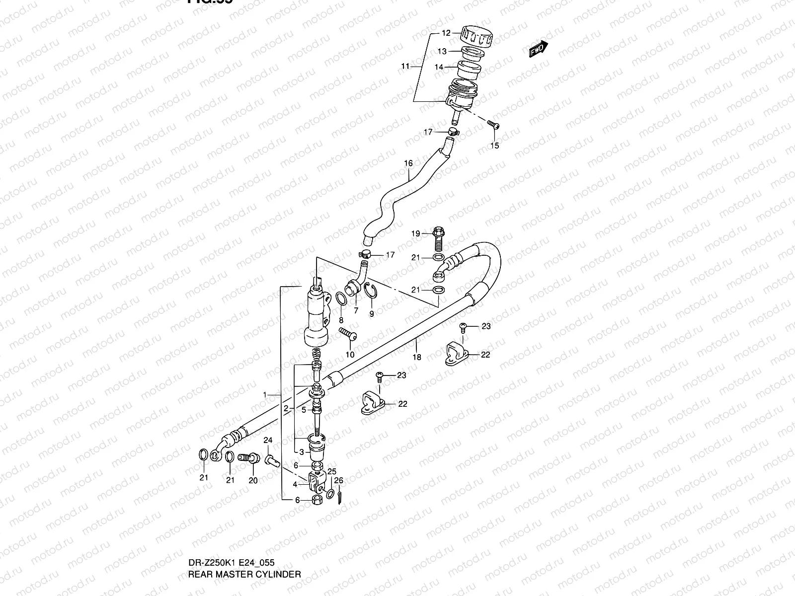 55 - REAR MASTER CYLINDER