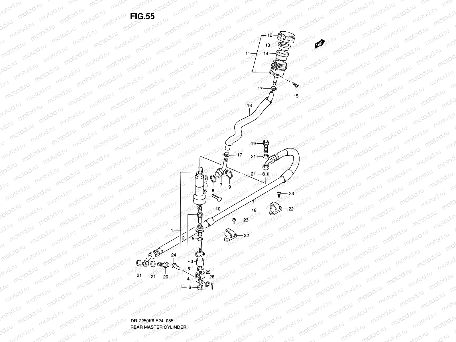 55 - REAR MASTER CYLINDER