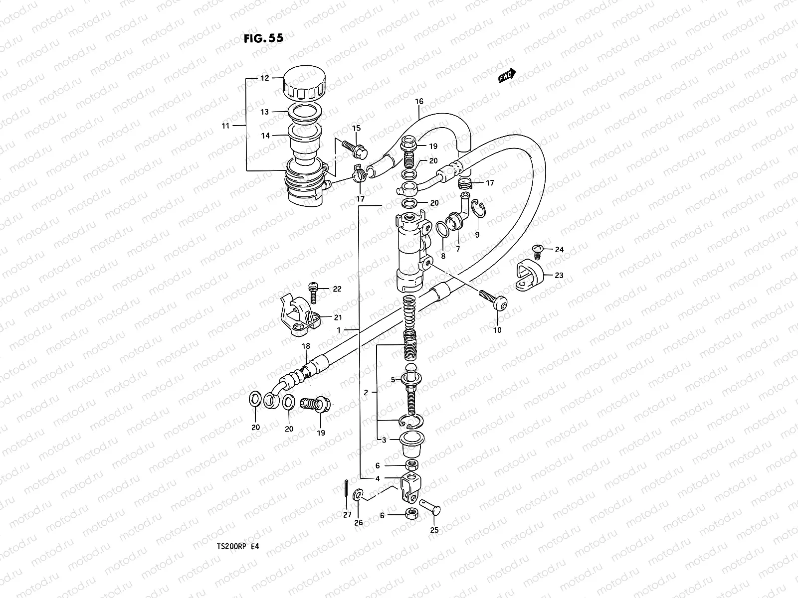 55 - REAR MASTER CYLINDER