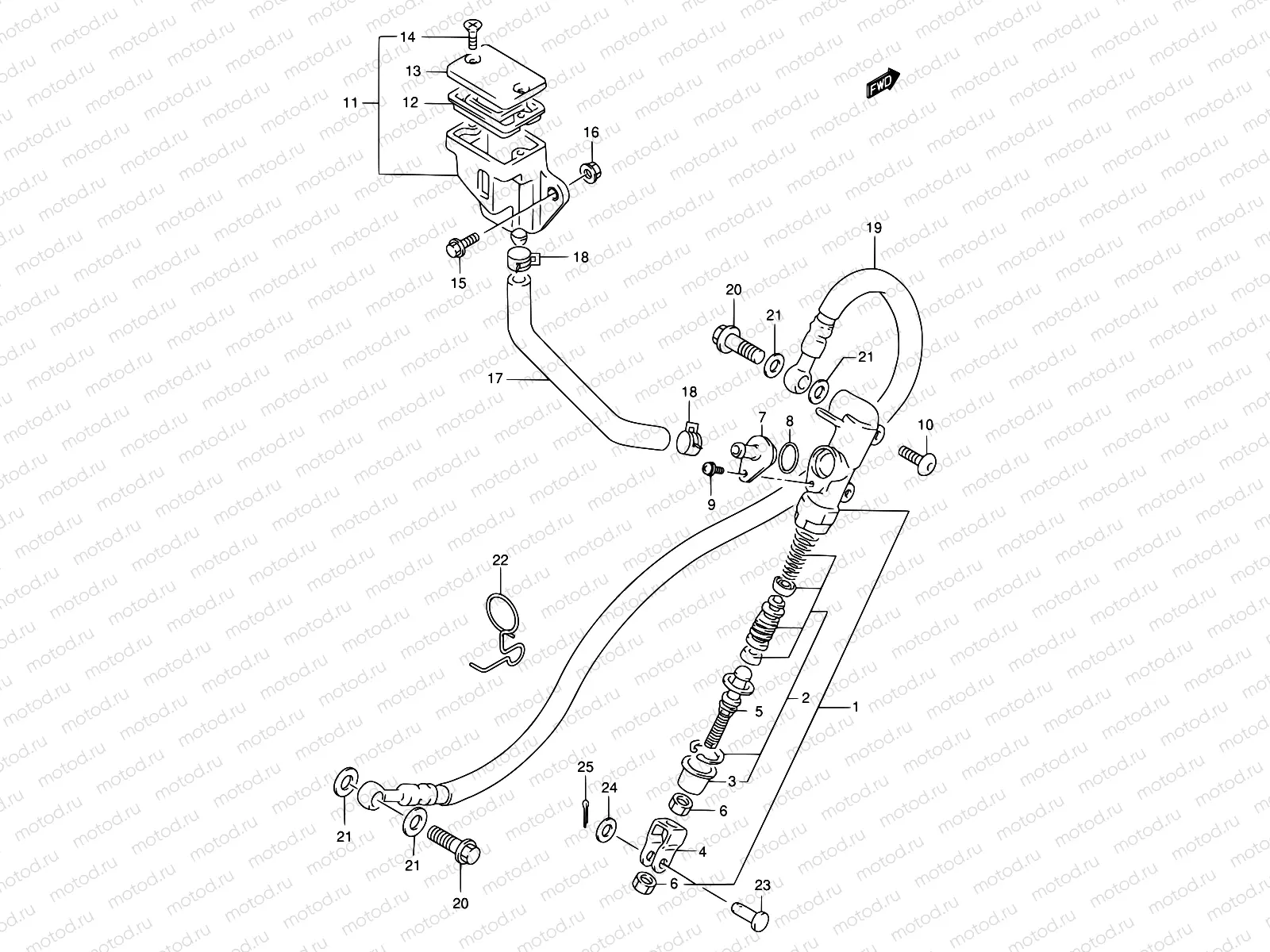 55 - REAR MASTER CYLINDER