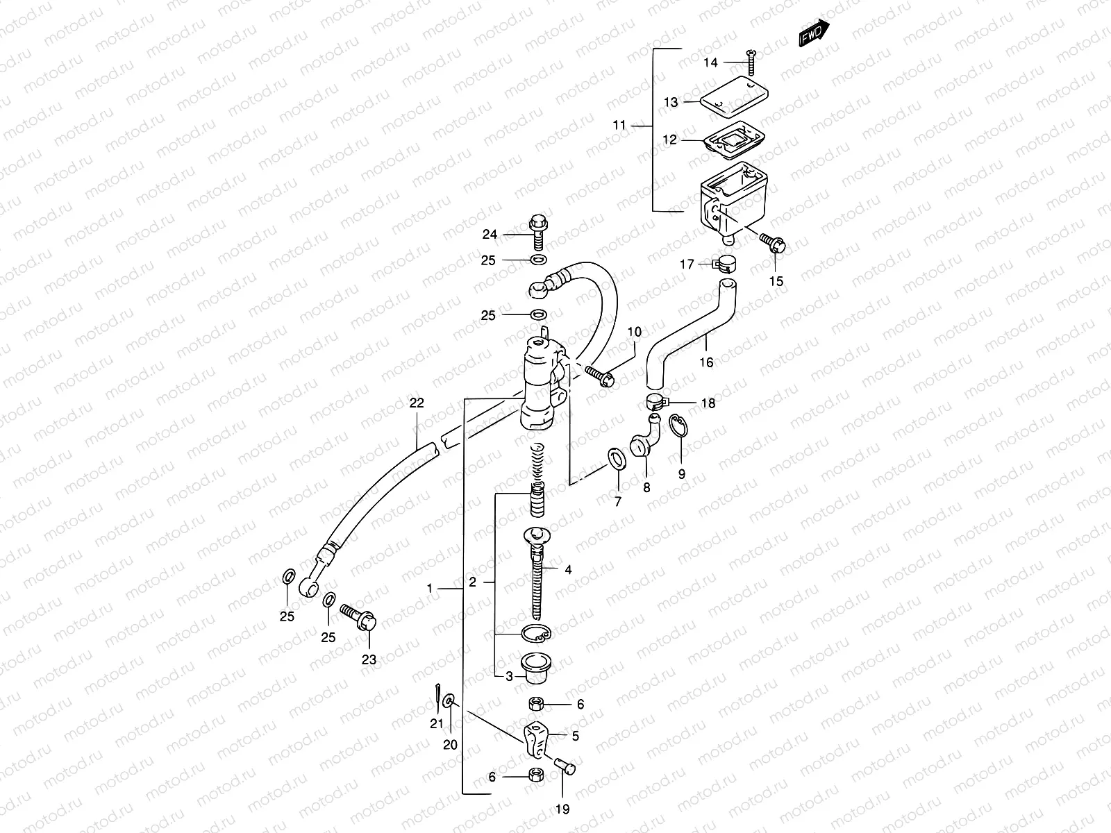 55 - REAR MASTER CYLINDER