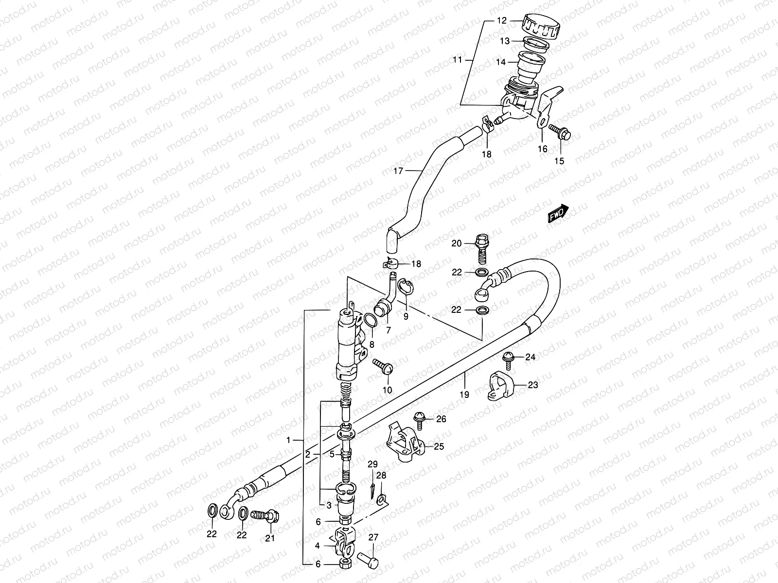 55 - REAR MASTER CYLINDER