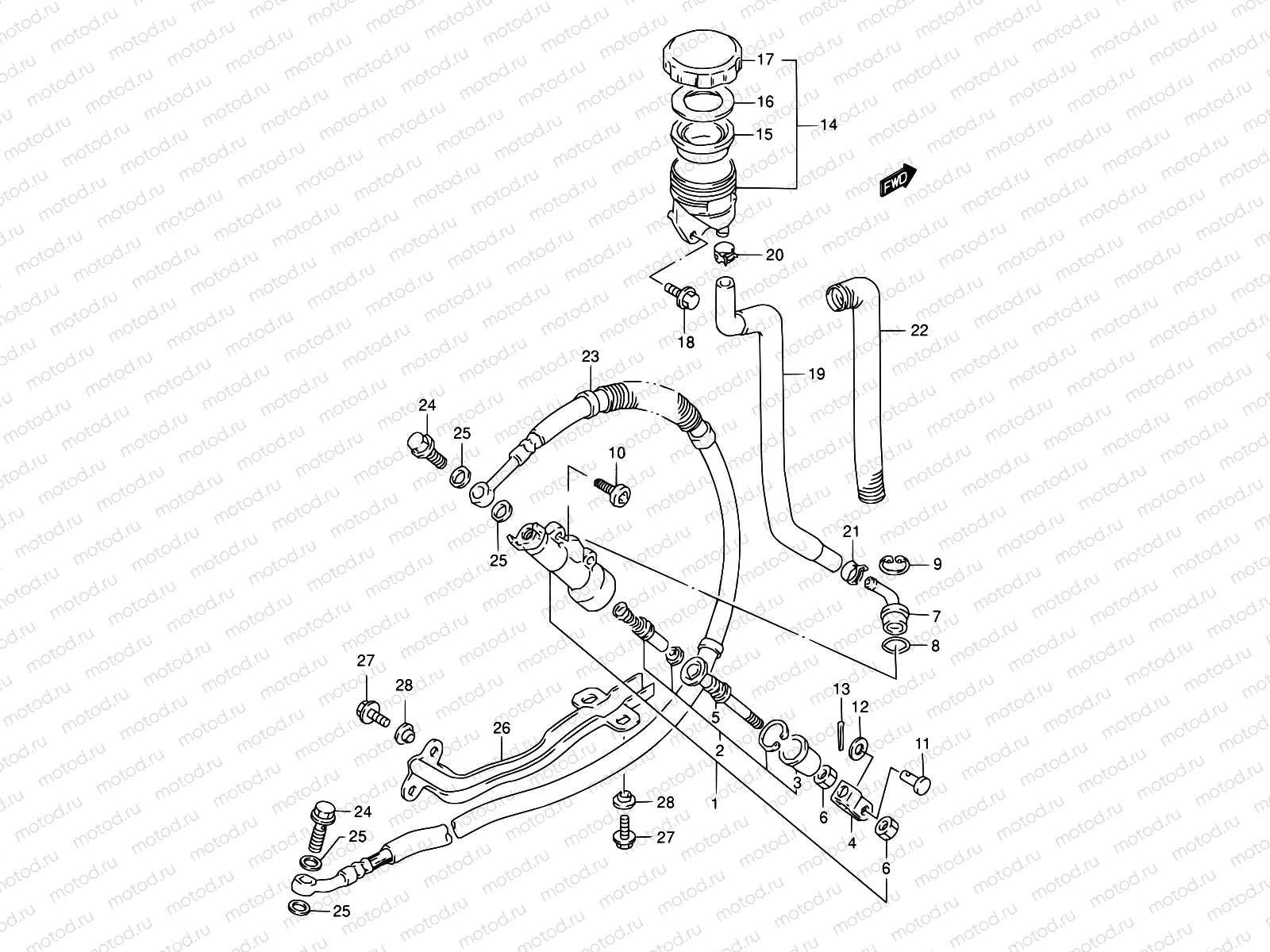 55 - REAR MASTER CYLINDER