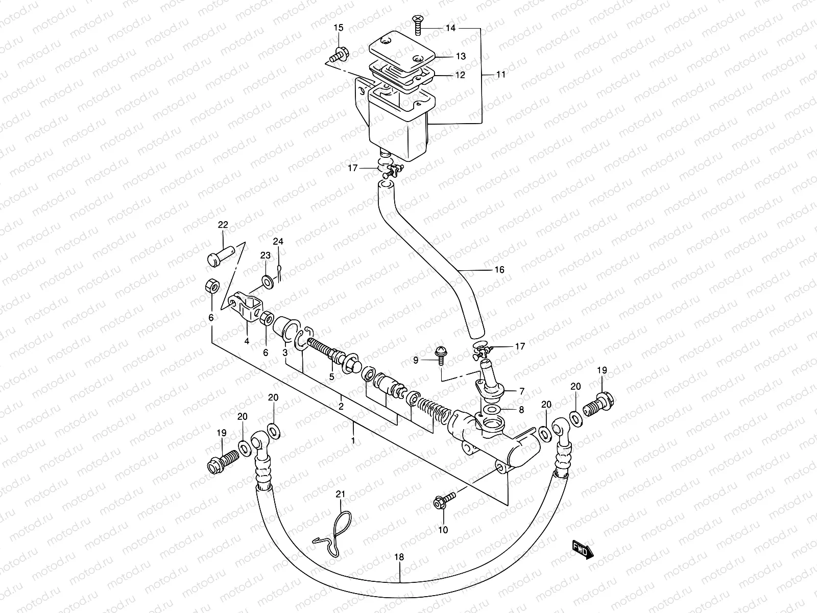 55 - REAR MASTER CYLINDER
