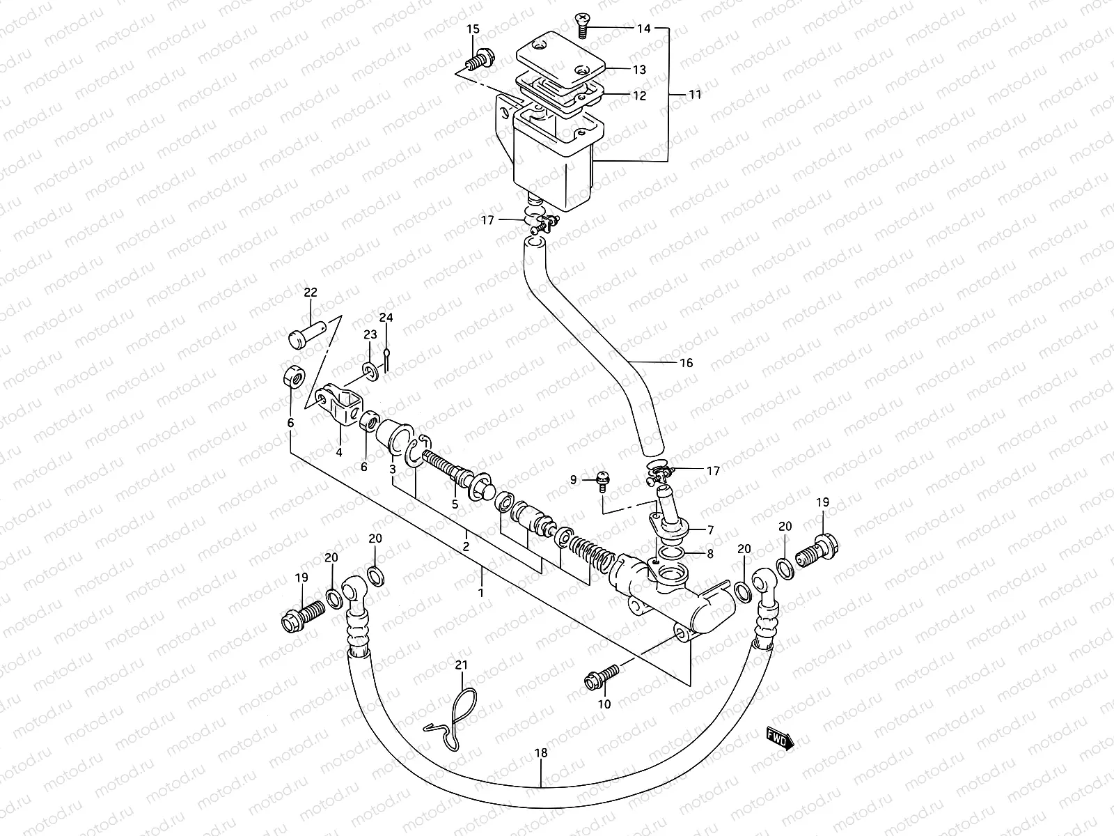 55 - REAR MASTER CYLINDER